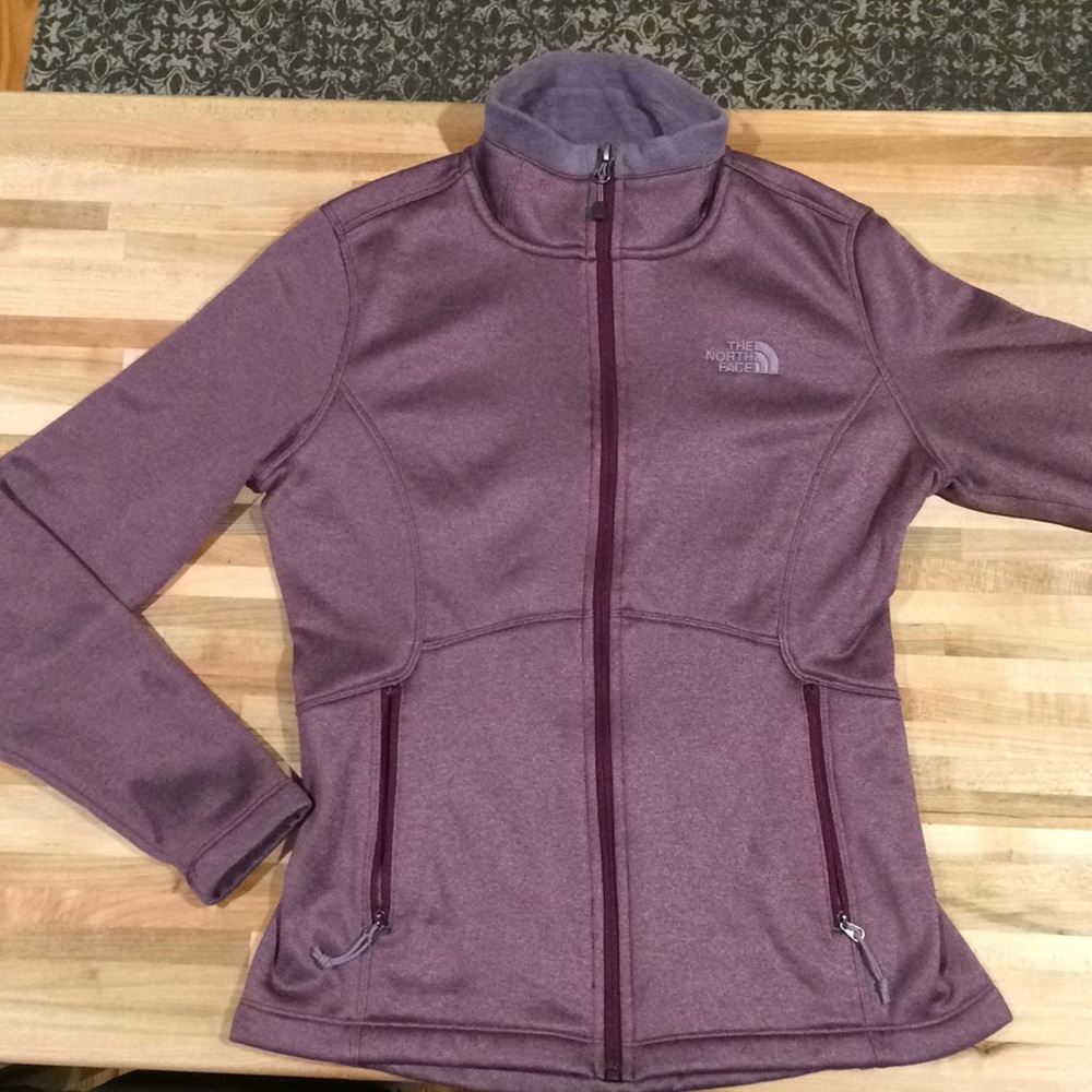 North Face fleece jacket purple size small